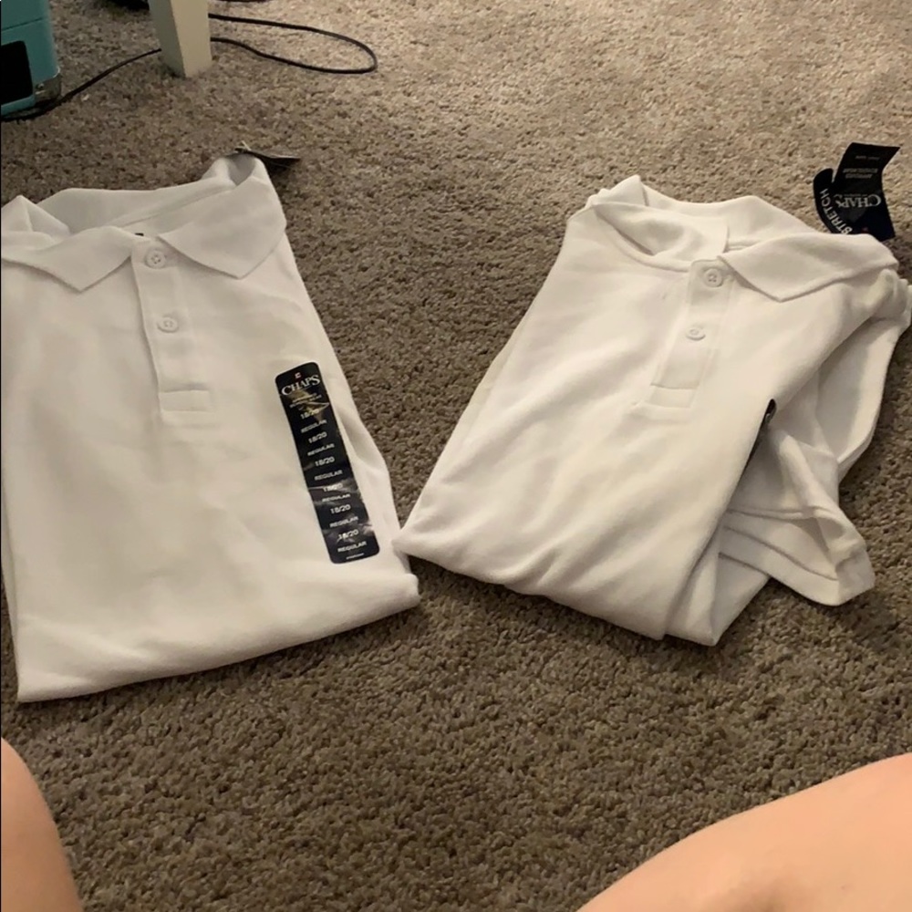 ✨NWT✨  white work polos